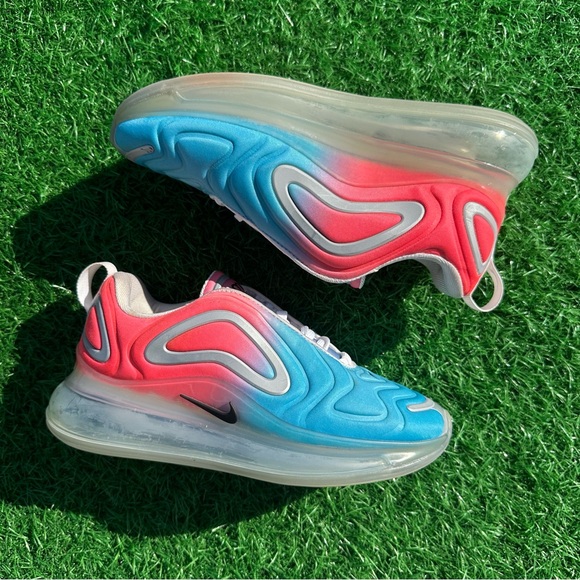 Nike Air Max 720 Pink Sea / Lava Glow / Blue Fury / Metallic Silver - Picture 12 of 13